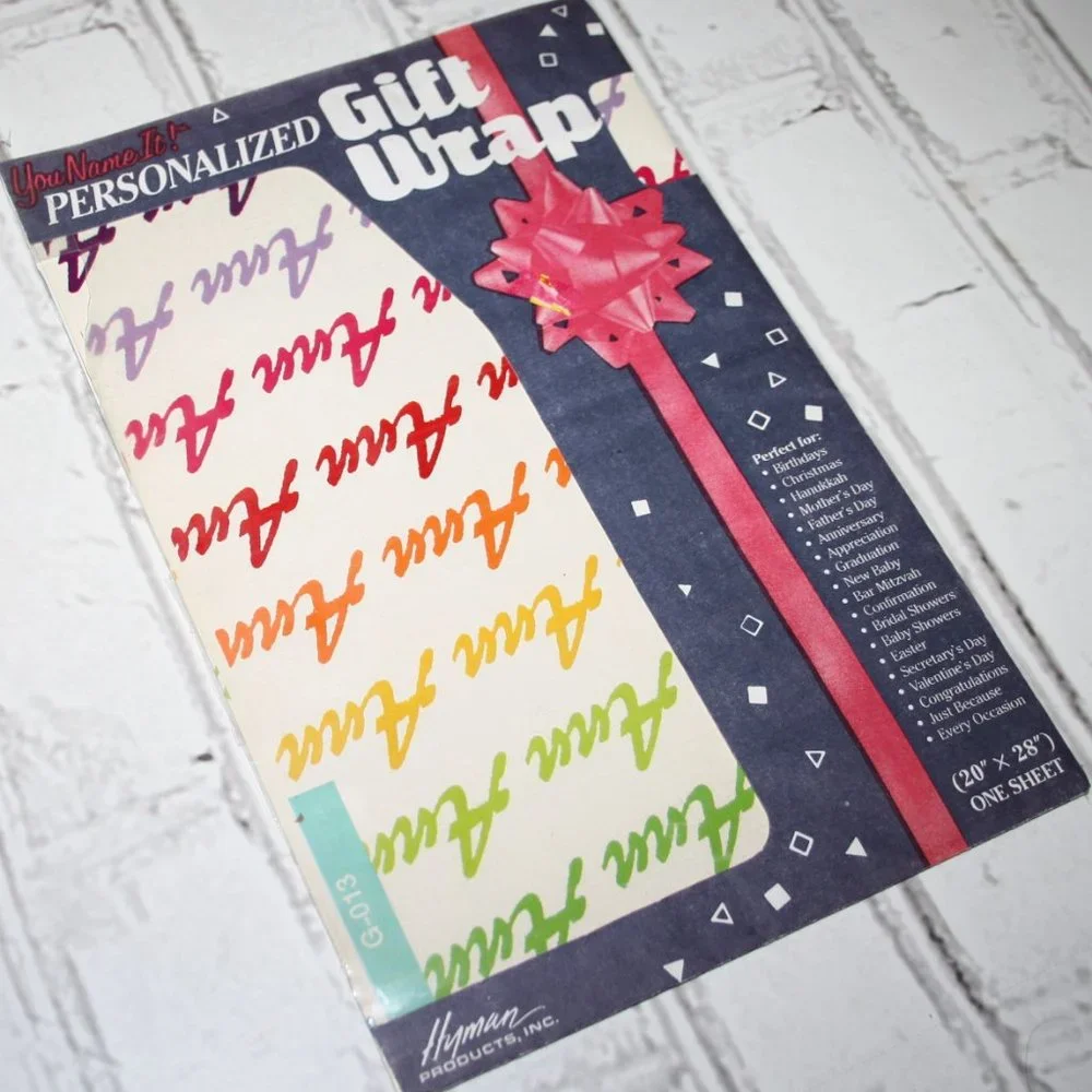 Vintage ANN Gift wrap 20